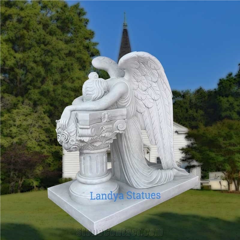 Marble Angel Tombstones, Angel Monuments Designs