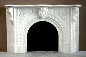 Victorian Style Of Marble Fireplace Mantel
