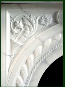 Victorian Style Of Marble Fireplace Mantel