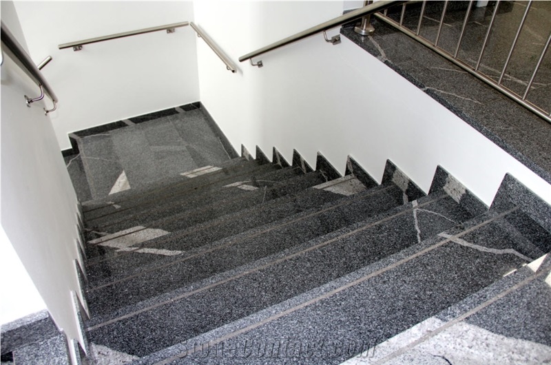 Jasberg Dark Grey Granite Stairs