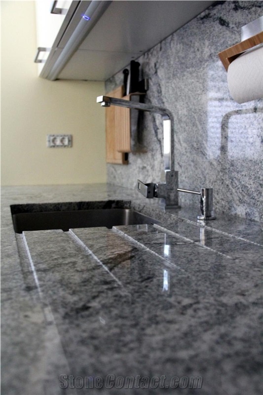 Kuppam Grey Granite Kitchen Countertop
