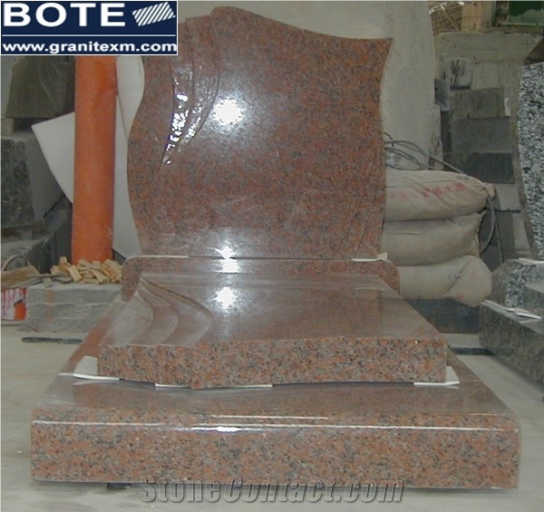 Maple Red G562 French Style Granite Tombstones