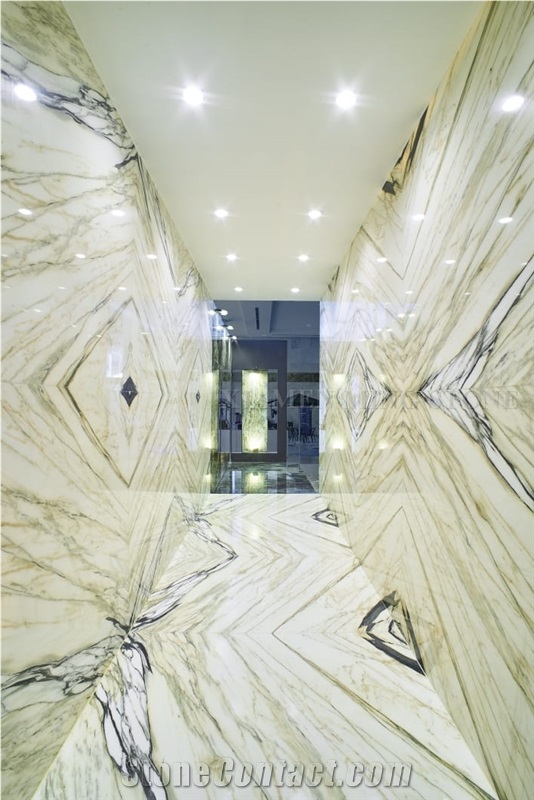Green Clivia Landscaping White Marble Slabs,Machine Cutting Panel Wall Tiles,Floor Tiles