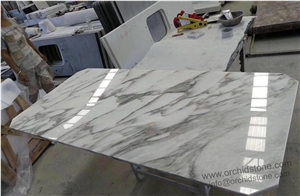 Calacatta Armani Marble Kitchen Table Tops,Worktop