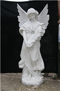 Angel Statue Sculpture White Marble Sculpture