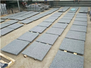Forest Green Granite Flamed Slabs Tiles for Floor