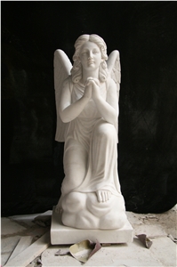 White Marble Kid Carving,White Marble Sculpture &