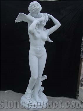 White Marble Sculpture Western Style Human Statue