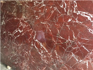 Polished Rosso Levanto Red Marble Slab for Kitchen