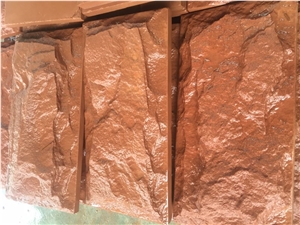 Red Sandstone Split Wall Veneer Cladding Pattern