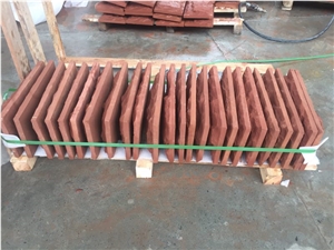 Red Sandstone Split Wall Veneer Cladding Pattern