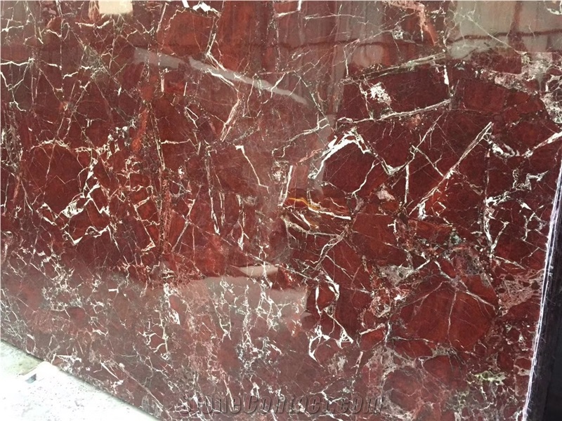 Rosso Levanto Red Marble Slab for Floor&Wall Dec