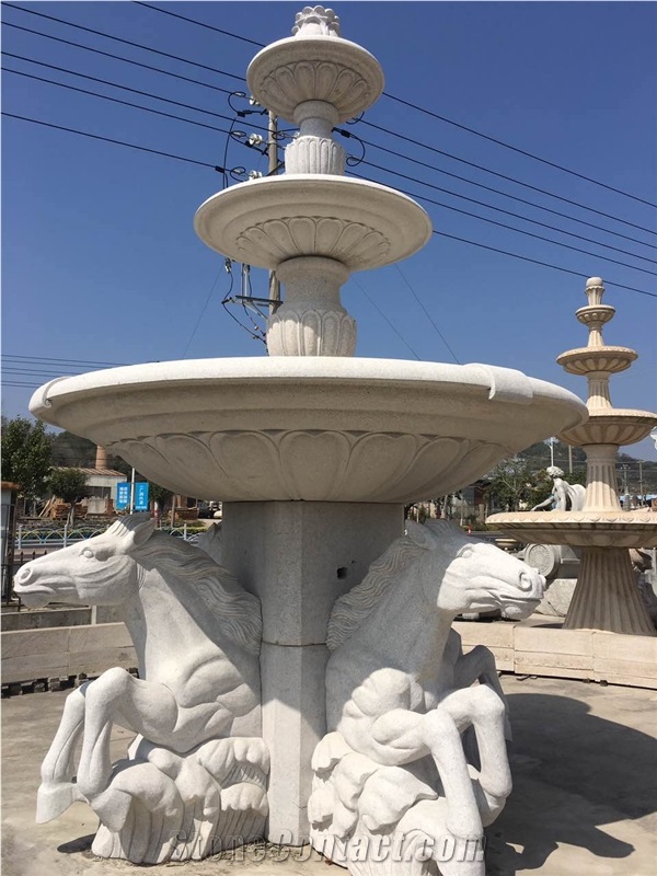 Sculptured Grey Granite Fountain G603 Fountains
