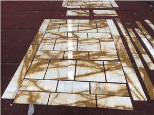 Siena Gold Yellow Marble Gold Marble Slab Flooring