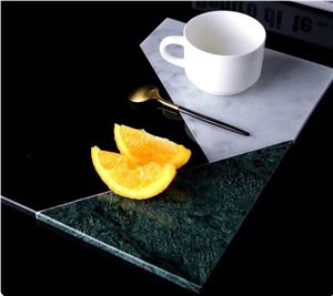 White Marble Plate Black Marble Dish Furniture