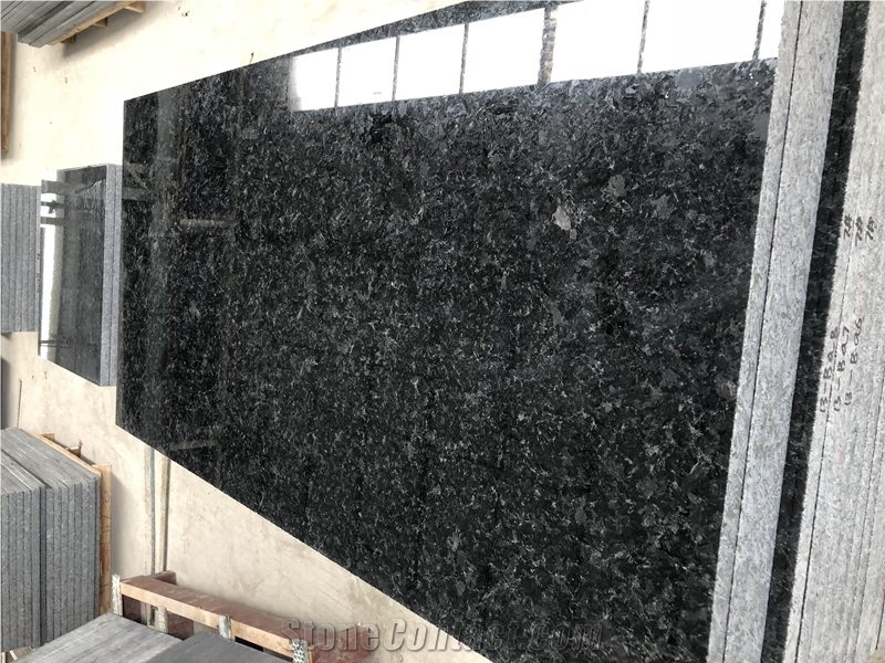 Polished Angola Black Granite Floor Wall Tiles