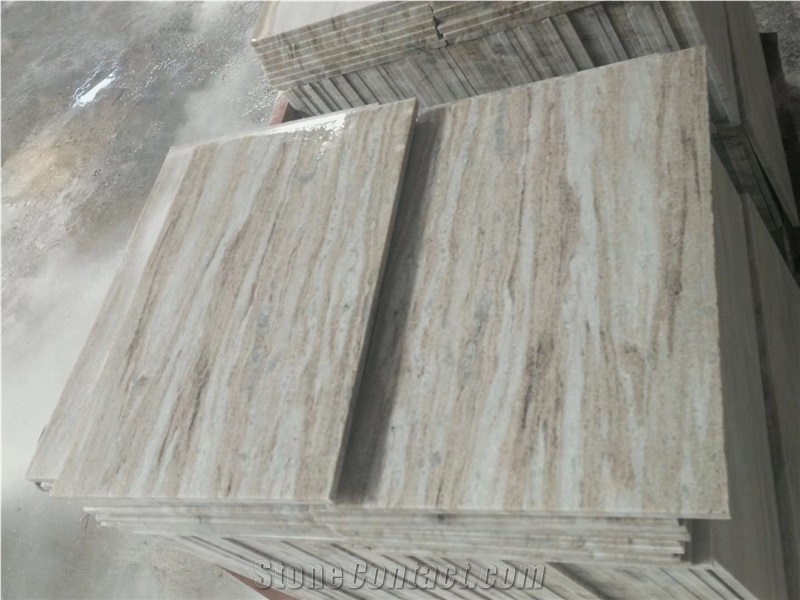 Silver Galaxy White Marble Grey Lines Floor Tiles