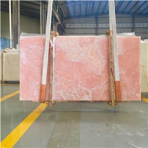 Pink Onyx No Dyed Slabs