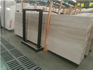 China White Wood Marble Slabs Quarry Price