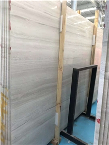 First Quality China White Wood Marble Slabs &Tiles