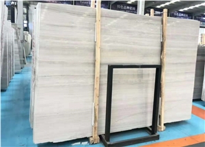 White Wood Marble Slab&Tiles Good Quality for Wall