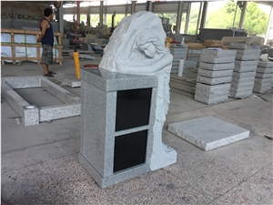 Gray Angel Sculpted with Columbarium