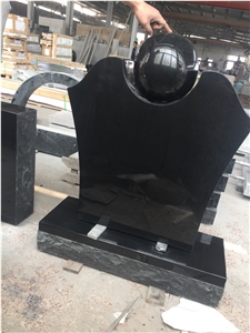 Shanxi Jet Black Monument with Ball on the Top