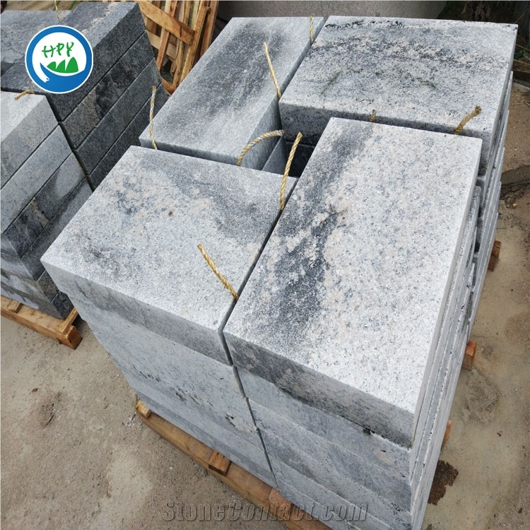 G385 White Granite with Black Veins and Spots