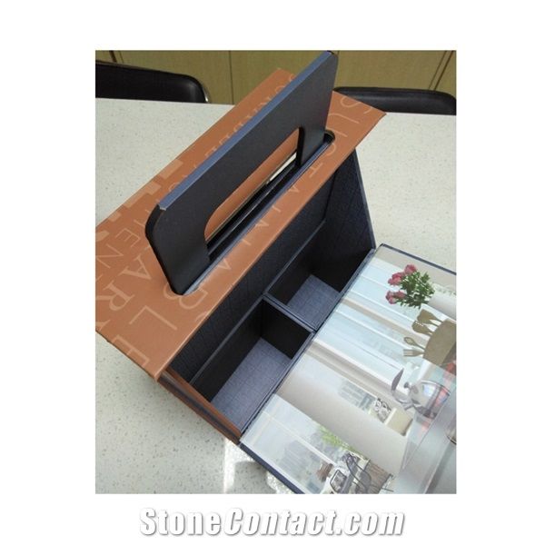 Quartz Stone Sample Display Box with Handhold