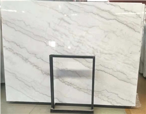 Cheap Chinese Marble Polished Guangxi White Slabs Tiles
