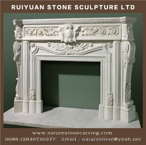 Marble Fireplace Mantel Sculpture Fireplaces