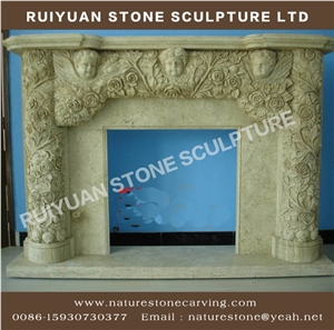 Marble Fireplace Mantel Sculpture Fireplaces
