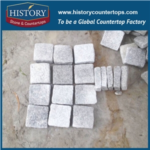 Granite Cube Tumbled Split Cobble Stone Pavers