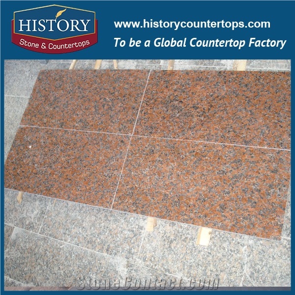 Polishing G562 Maple Leaf Red Granite Floor Tiles