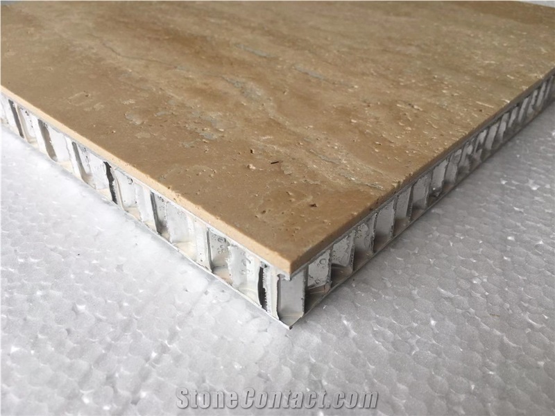 Beige Travertine Stone Composite Panels
