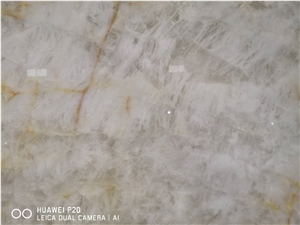 Brazil White Iceberg Slab, White Luxury Stone