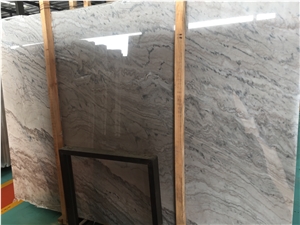 Nilo Brown Marble Slabs, Guangxi White Marble