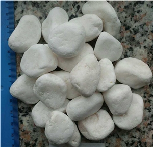 A Grade Snow White Pebbles Stone
