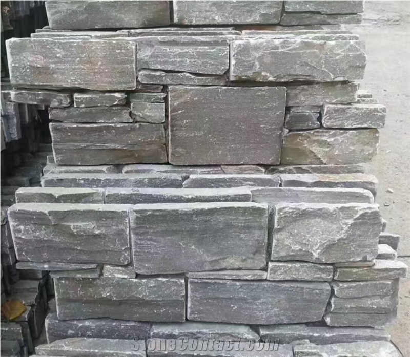 Cement Back Exterior Split Face Stone Cladding