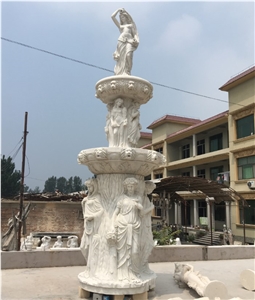 Large Marble Horse Fountain