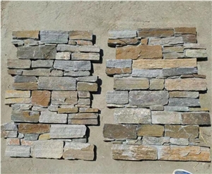 Natural Decorative Cement Back Wall Stone Panels