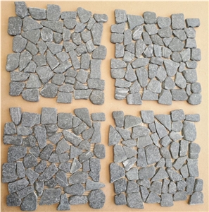 Wholsale Natural Stone Slate Cobblestone Paver Mat