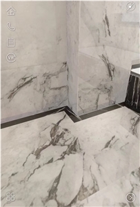 Chinese White Marble Calacatta Taupe