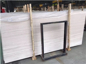 High Quality Wooden White Marble Slab/Tile/Wall