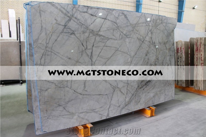 Lilac White Crystal Marble Slabs