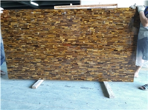 Solid Marble Tiger Eye Stone Wall Panel