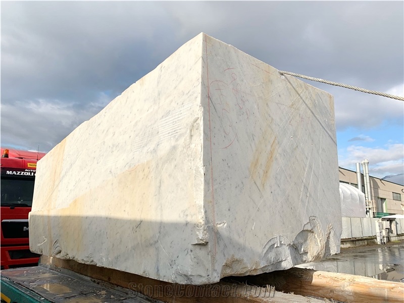 Blocks Bianco Carrara Quality C Blocks for Big Slabs