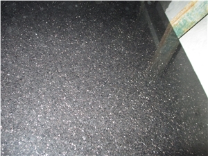 Black Galaxy Granite Tiles Slabs China Airport