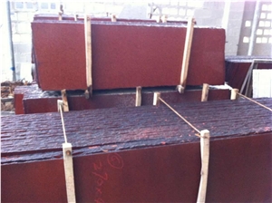 Dyed Red Granite Tiles Walling China Floor Slabs