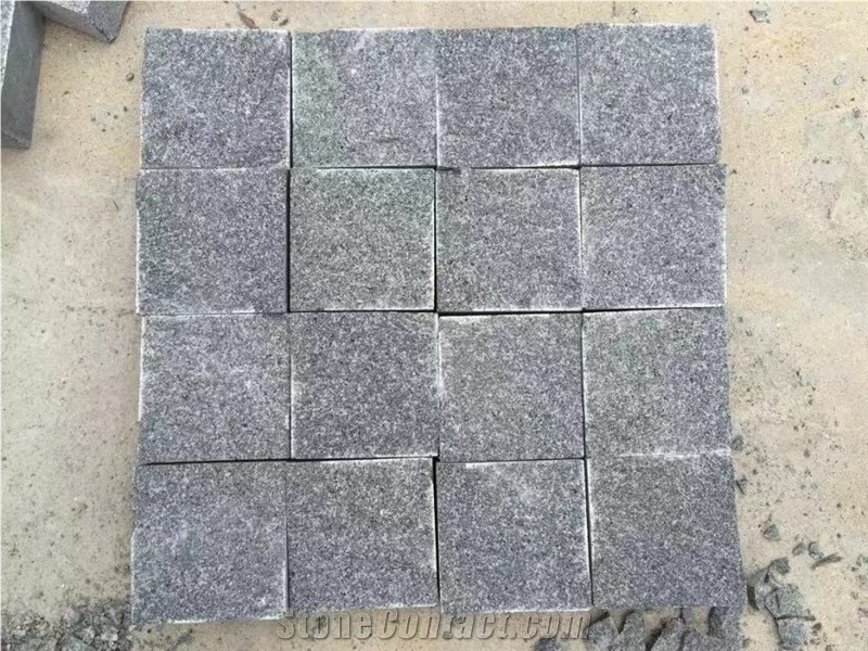 G640 Granite,Paving Cobbles Cube Stone Pavers